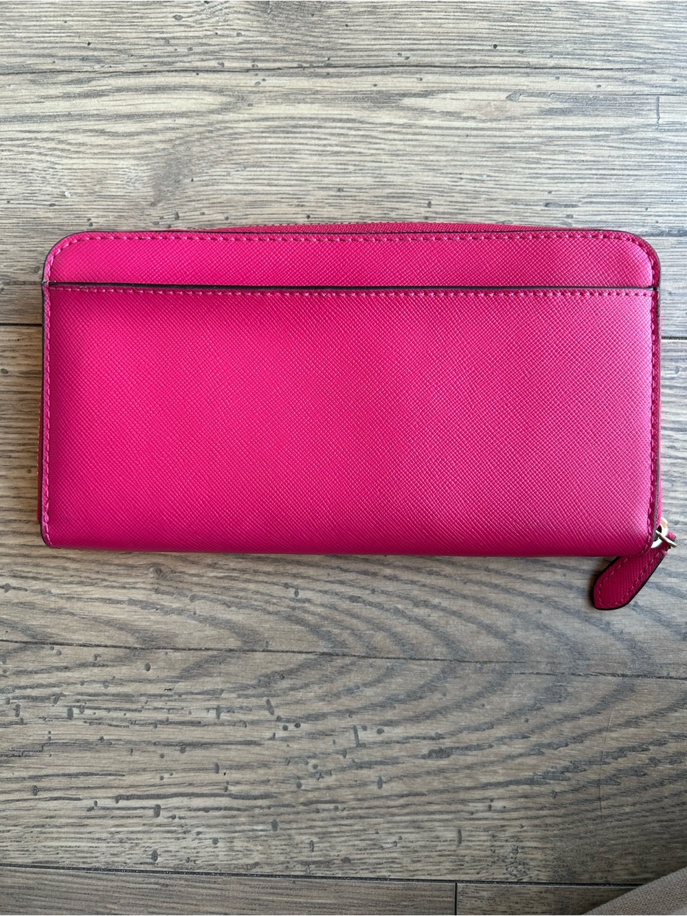 kate spade Fuschia Zip-Around Leather Wallet - Picture 3 of 8